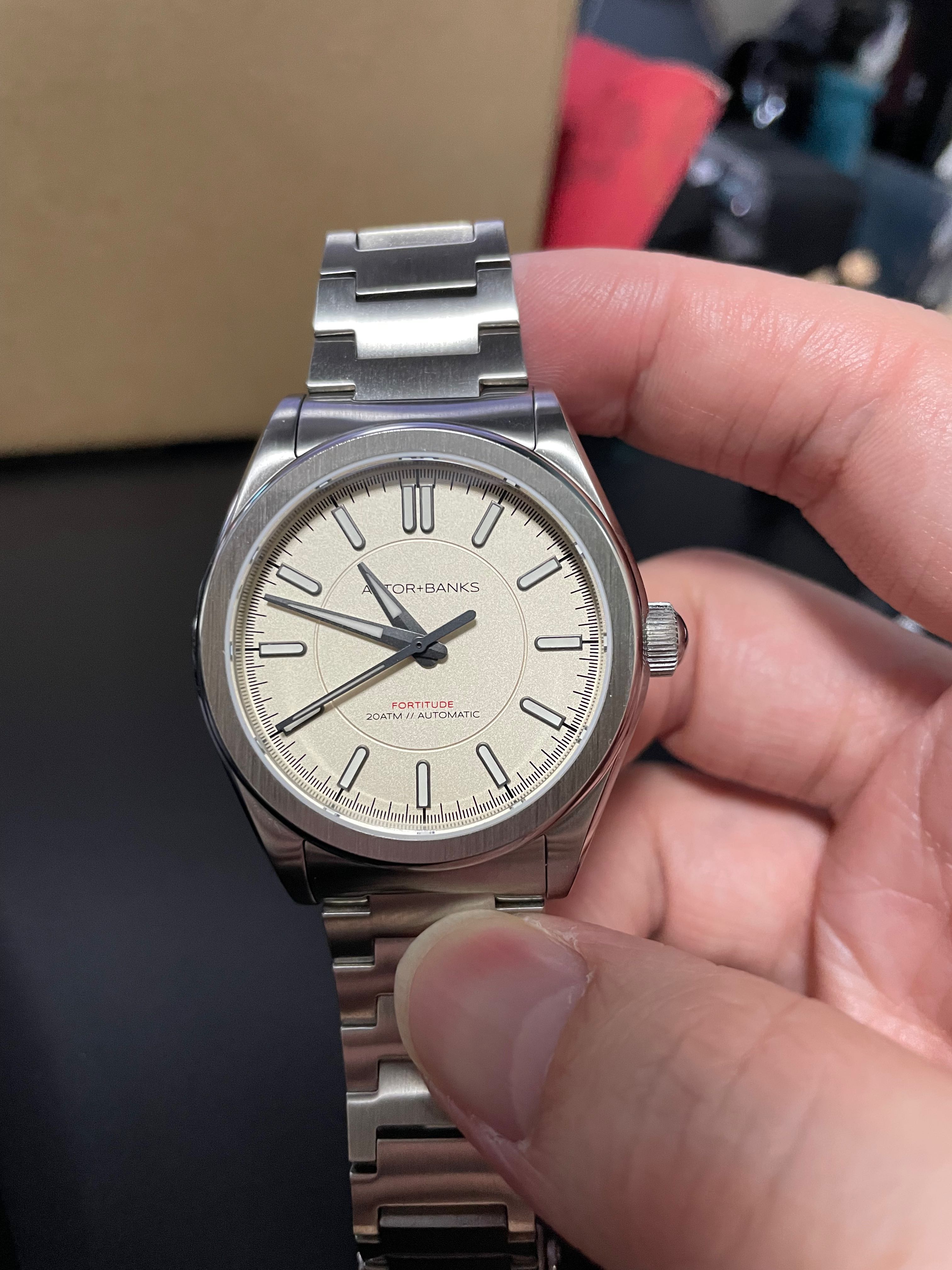 Astor Banks Fortitude Lite Sand Dial, Luxury, Watches on Carousell