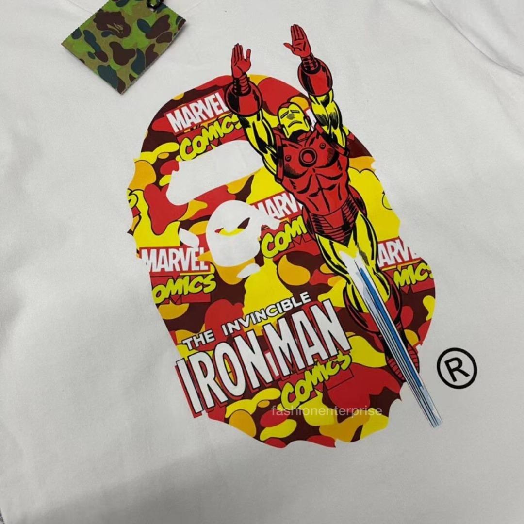 BAPE x Marvel Comics Iron Man Tee White