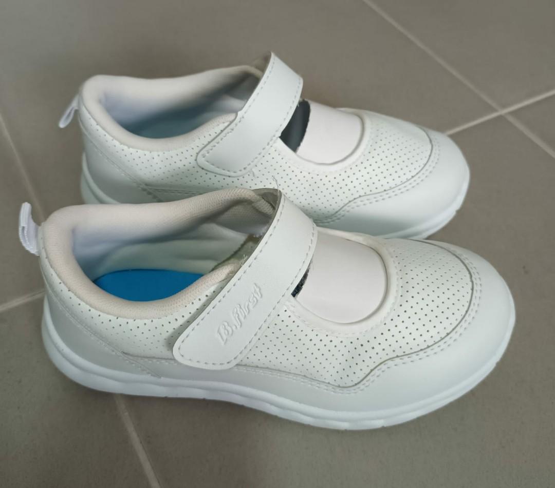 Bata white school shoes, Babies & Kids, Babies & Kids Fashion on Carousell