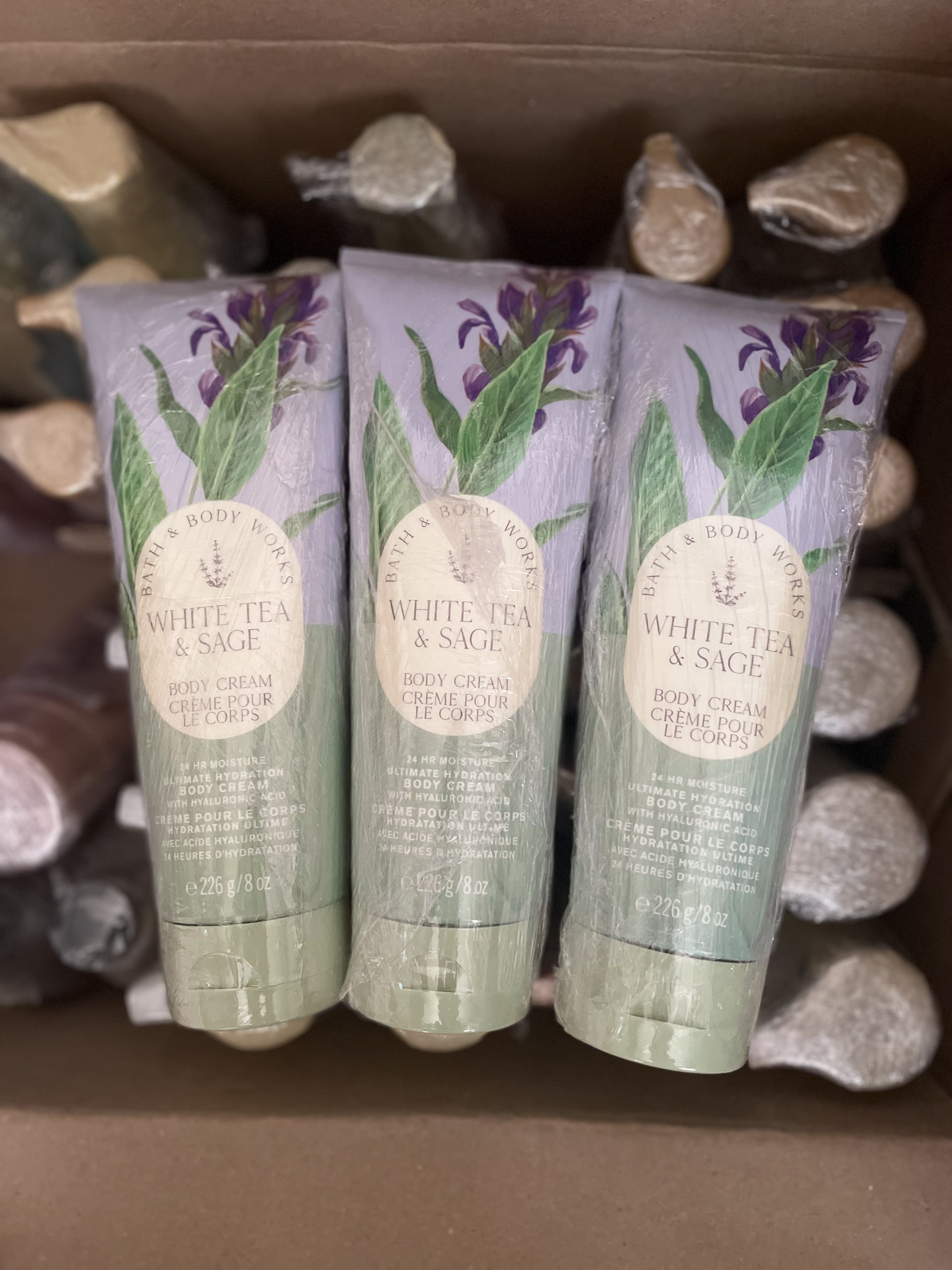 BBW White Tea & Sage Body Cream, Beauty & Personal Care, Bath & Body, Body Care on Carousell