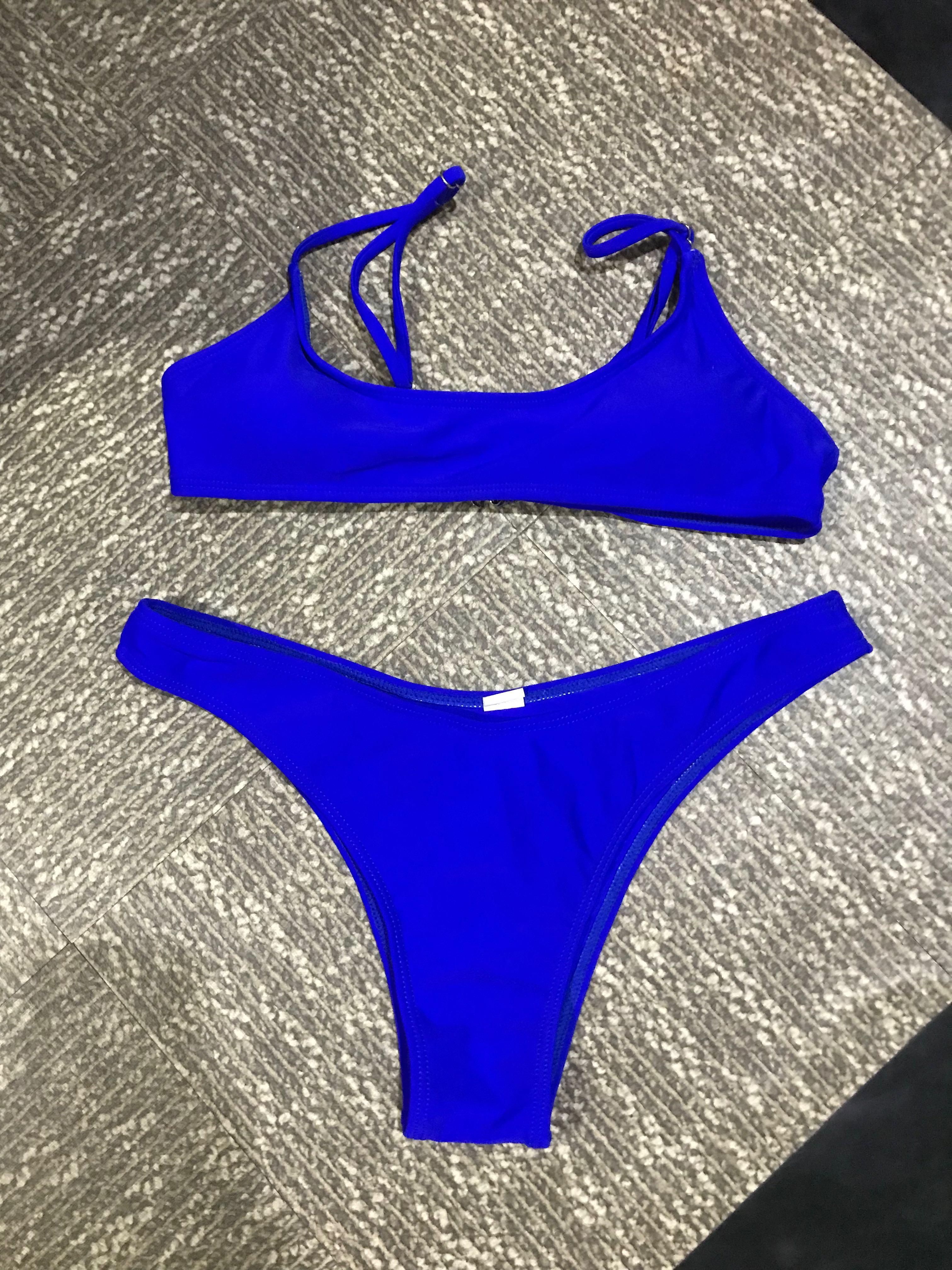 Bikini set two piece (Category: Bikinis & Swimsuits) located in Pasig City. Submitted by docxx (Listing ID 1175192036, Image 3). Description: - all are 300 each -used once only -shein brand sold: green and pink dm for when worn!!! rfs: i dont repeat bikinis .