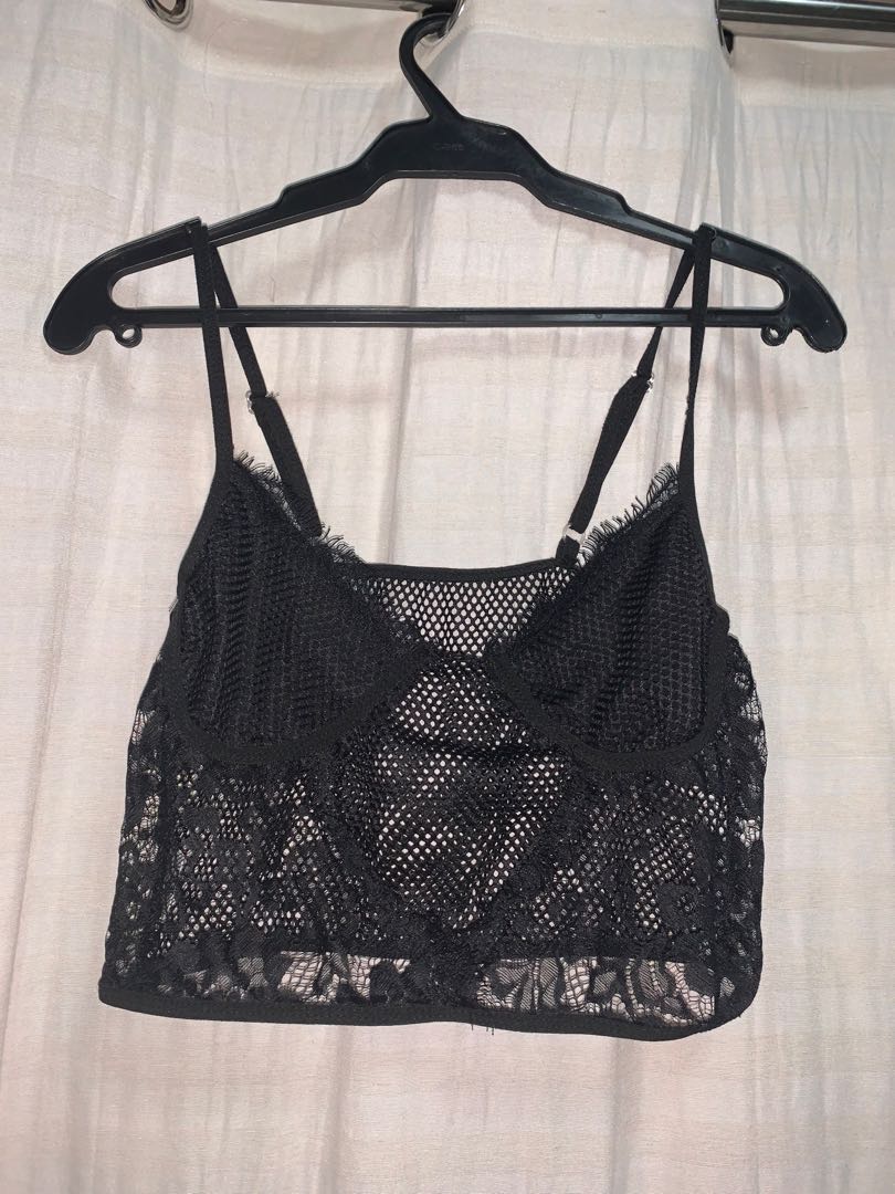 Lingerie black hot sale top