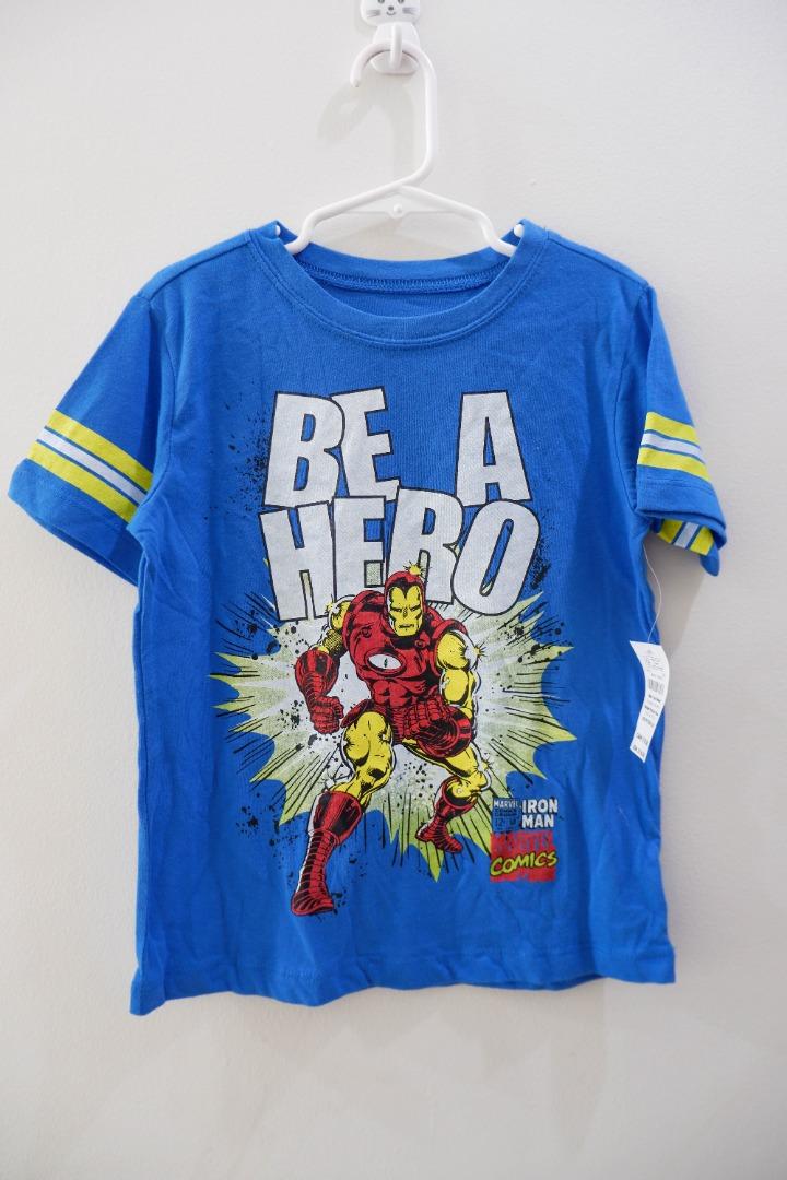 Blue Marvel Comics Ironman Shirt (Category: Babies & Kids Fashion) located in Baguio. Submitted by thriftyswift.mnl (Listing ID 1175255580, Image 3). Description: Blue Marvel Ironman Shirt 📌 Size: 3-4 yo on tag 📌 Brand: Marvel Comics from Disney Store 📌 60% cotton 40% polyester 📌 Brand new. Never worn. Still with tag. 📌 Original price 16.5 USD ✅ Selling for P350.