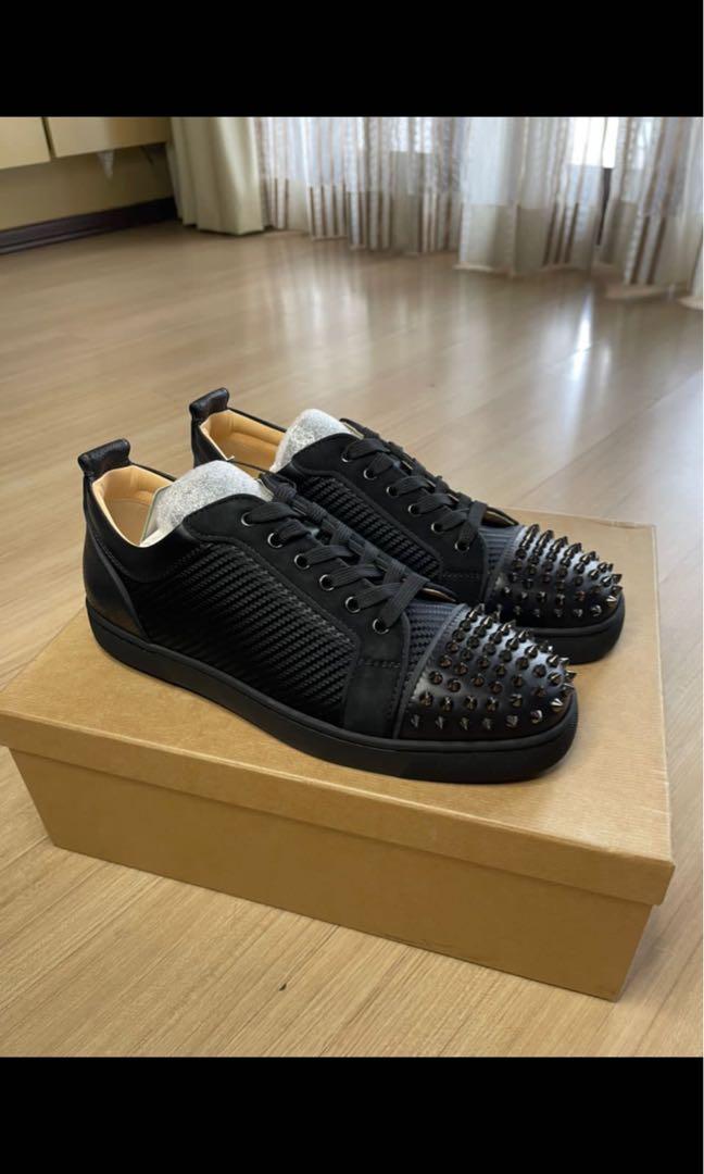 Christian Louboutin Orlato Low Top Men Sneakers With Spikes White 43.5 /  10.5
