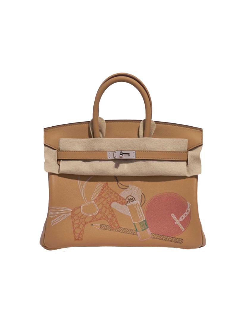 NEW Hermes Cargo Birkin 25 Gold Swift/Toile Phw, Luxury, Bags & Wallets on  Carousell