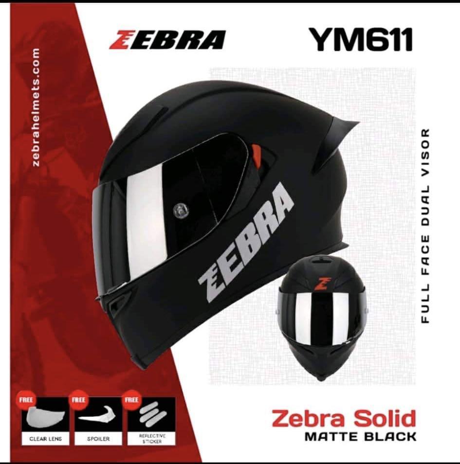 Zebra motorcycle helmet discount