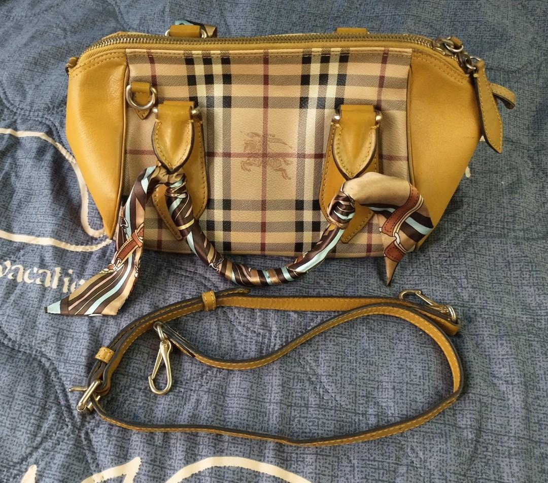 Burberry haymarket discount check handbag