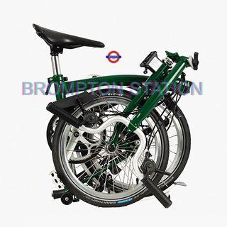C Line Explore High Racing Green 2022 (aka H6L) Brompton BNIB Foldable Bicycle Bike