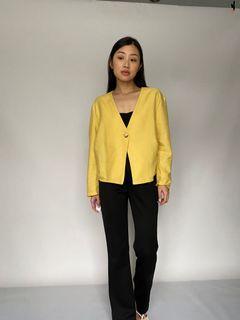 Callie cotton yellow outer top cardigan