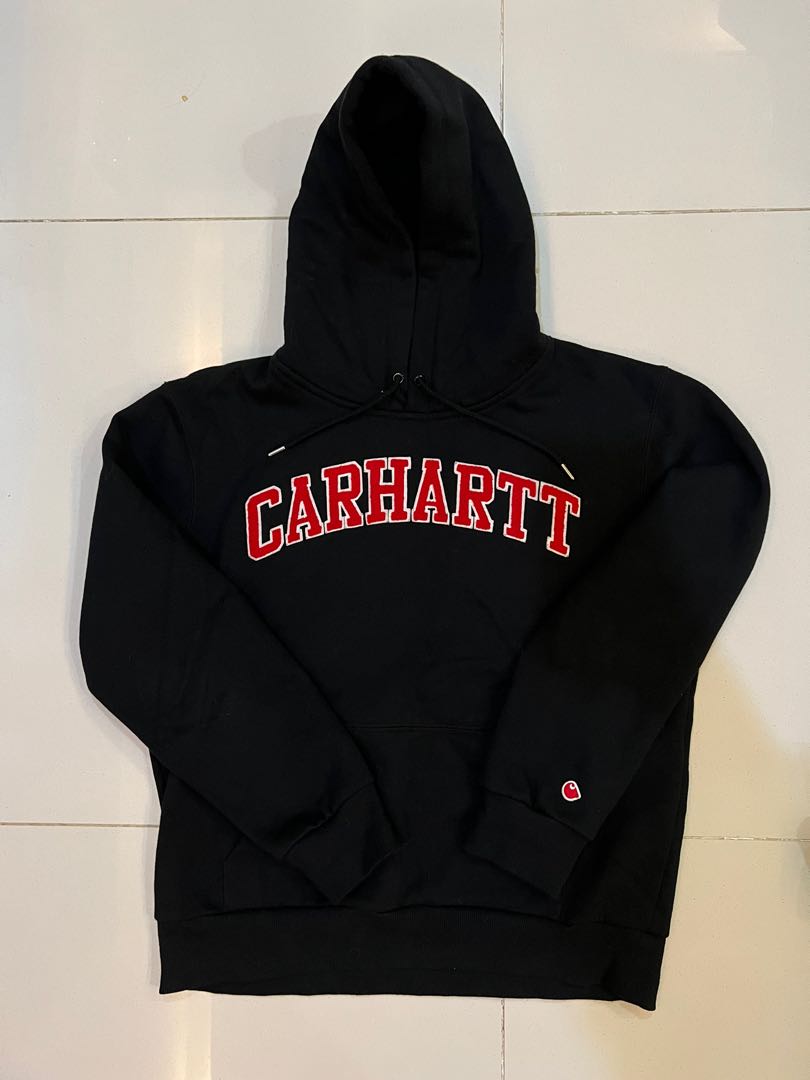 Carhartt Athletic Hoodie Black Red Men s Fashion Tops Sets