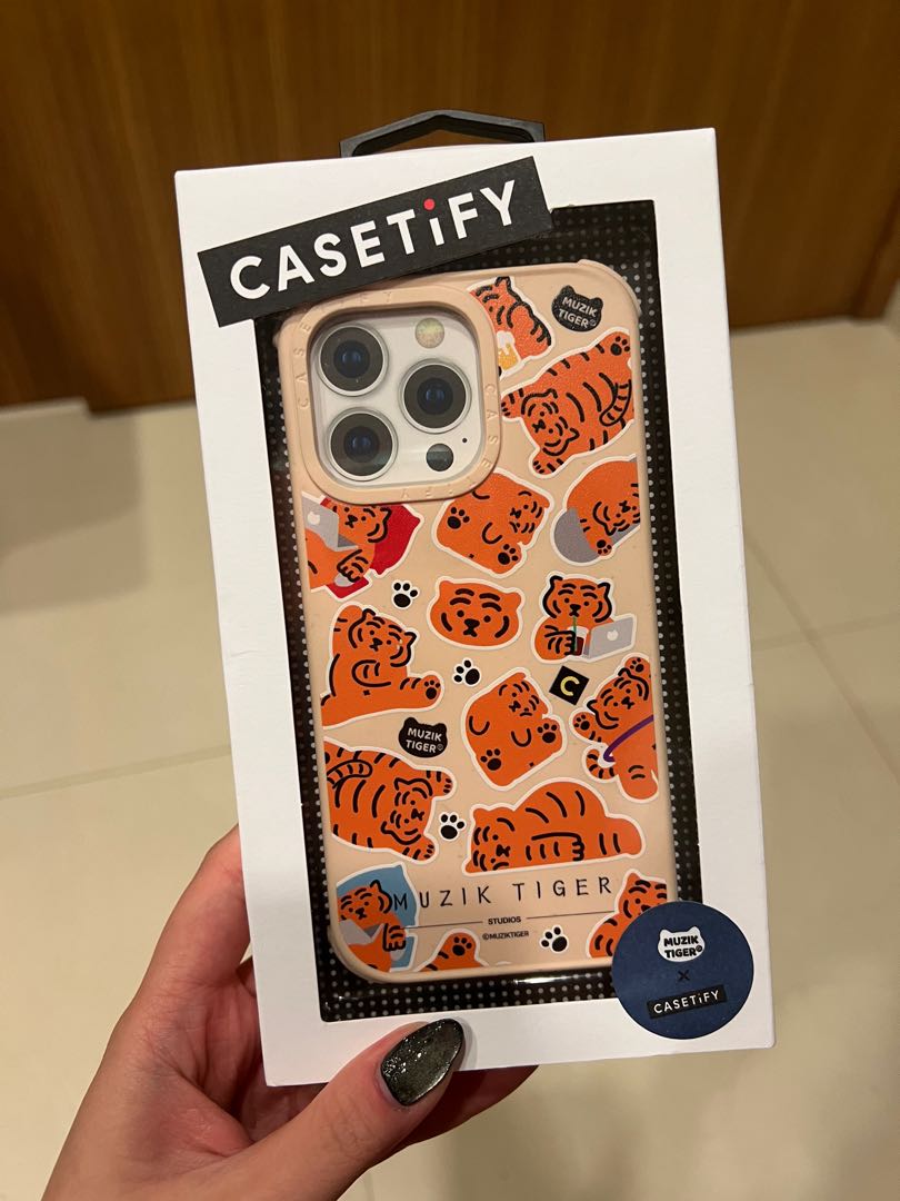 Casetify Muzik Tiger Beige Case (iPhone 13 Pro), Mobile Phones & Gadgets, Mobile & Gadget