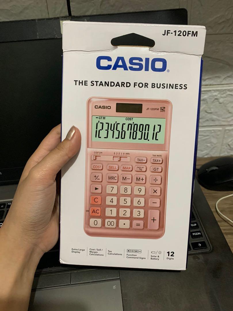 CASIO CALCULATOR JF 120FM ROSEGOLD, Computers & Tech, Office & Business