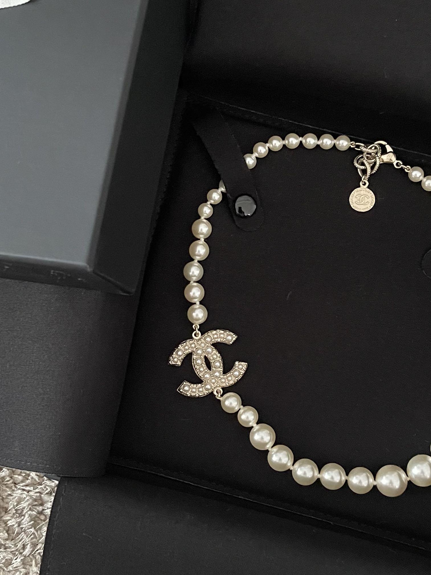Chanel kalung mutiara pearl necklace 