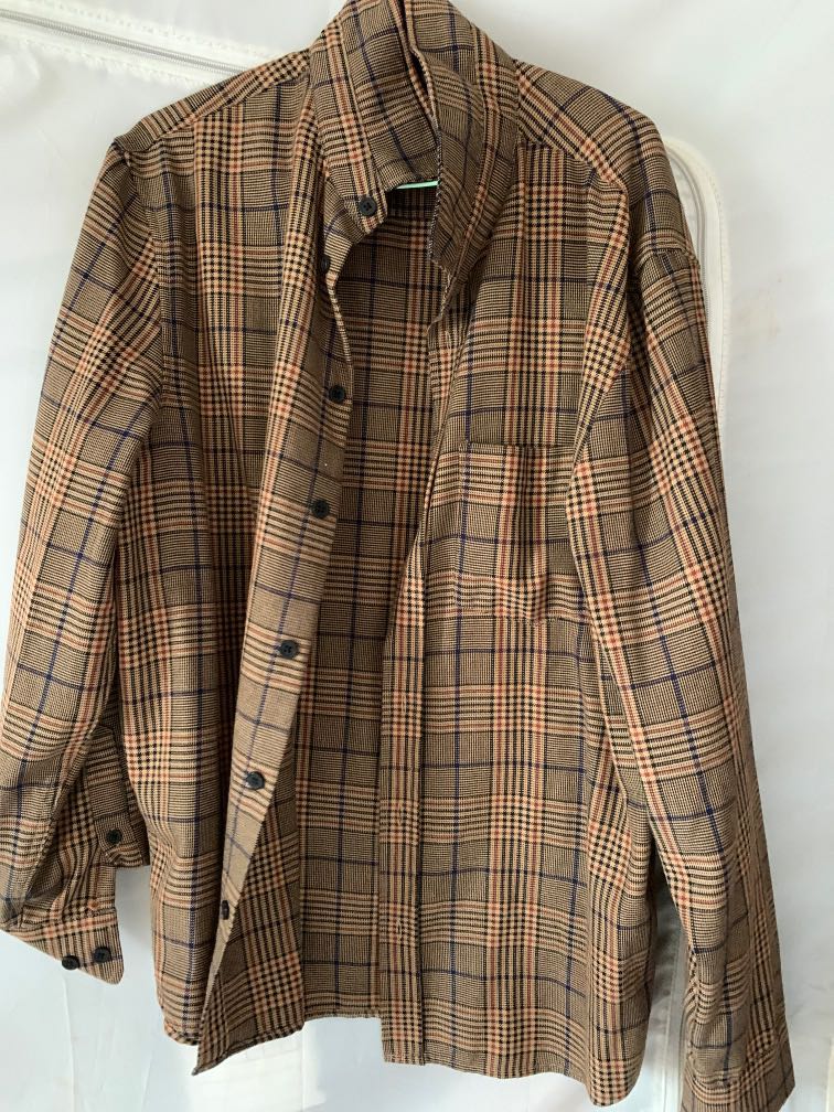 Checkered Shirt, Men's Fashion, Tops & Sets, Formal Shirts on Carousell