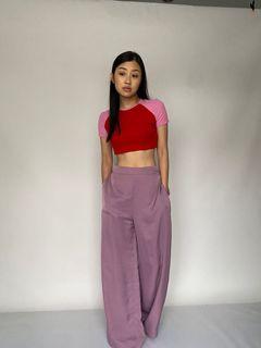 Claude purple pants kulot culloutes lavender