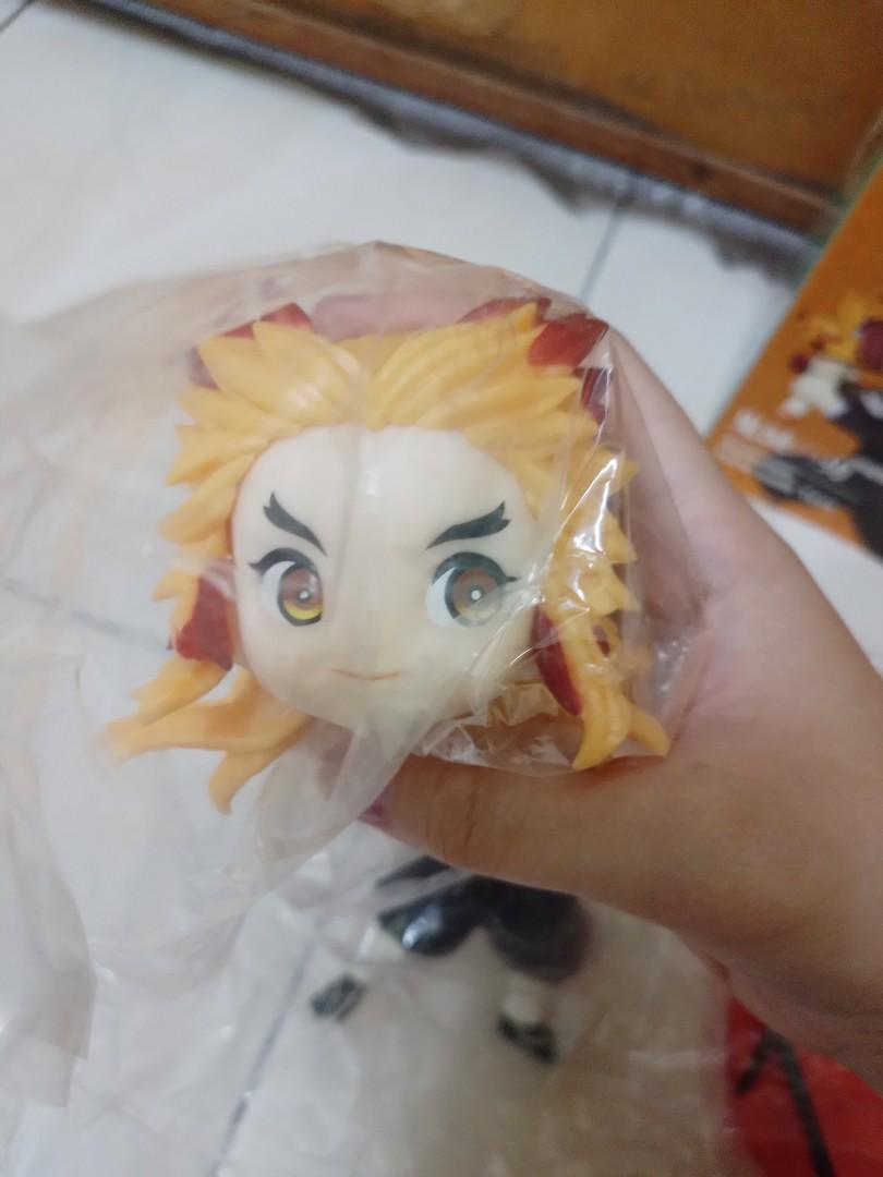 KIMETSU NO YAIBA DEMON SLAYER KYOJURO RENGOKU ONIGIRI SITTING FIGURE,  Hobbies & Toys, Toys & Games on Carousell