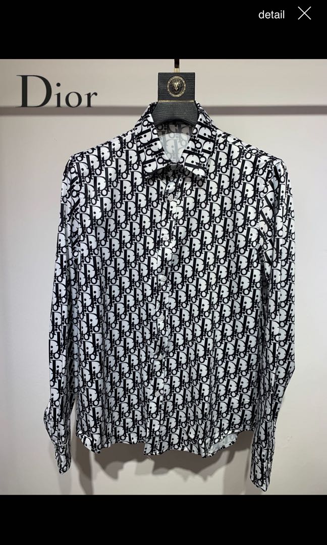 Dior Oblique ShortSleeved Shirt Mauve Silk Twill  DIOR FI