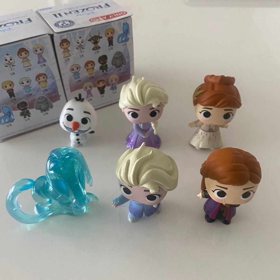 Disney Frozen 2 Vinyl Figurines, Elsa, Anna, Olaf and Nokk, Hobbies & Toys, Toys & Games on