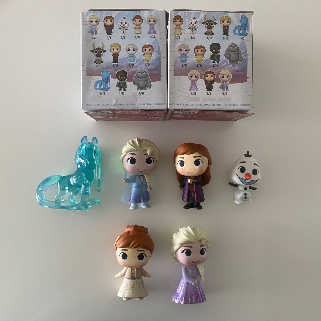Disney Frozen 2 Vinyl Figurines, Elsa, Anna, Olaf and Nokk, Hobbies & Toys, Toys & Games on
