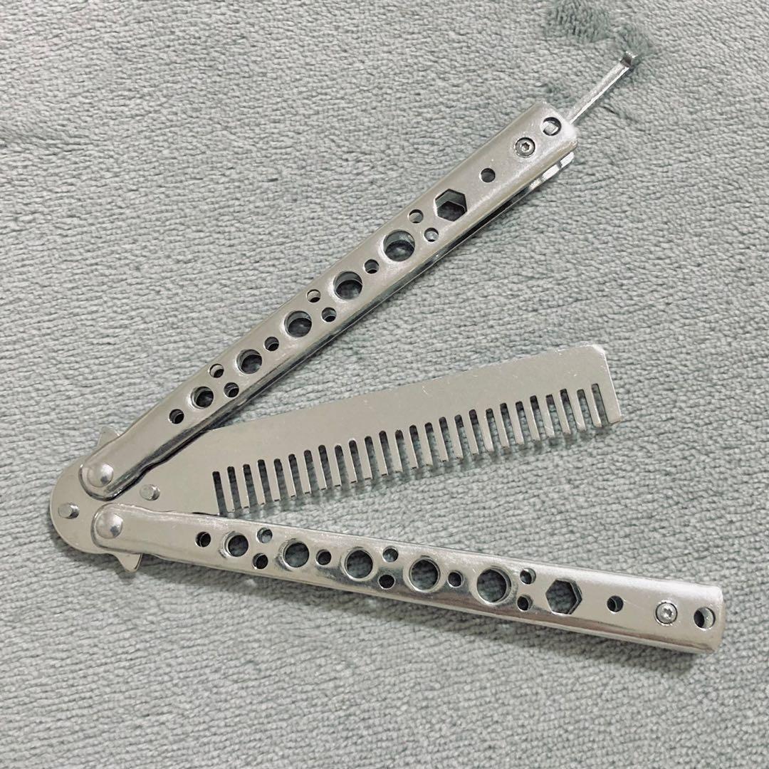 EDC Tactical Butterfly Knife Balisong Knife Trainer comb, Hobbies & Toys, Toys & Games on Carousell