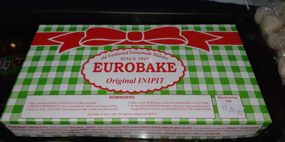 Eurobake Original Inipit Old Fashioned Ensaymada Malolos Bulacan Smallest Box 455 Pesos Minimum 2960