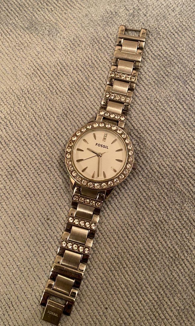 Fossil watch with diamonds outlet