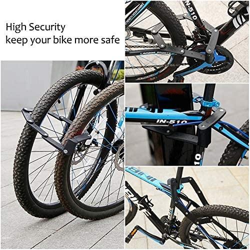 [FREE STANDARD COURIER] DINOKA Folding Bike Lock, Portable Cycle Lock