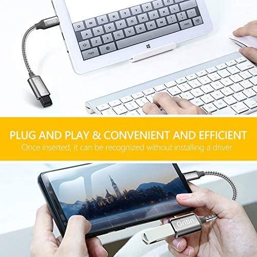 [FREE STANDARD COURIER]Gritin USB C Female to USB Male Adapter, [2 Pack