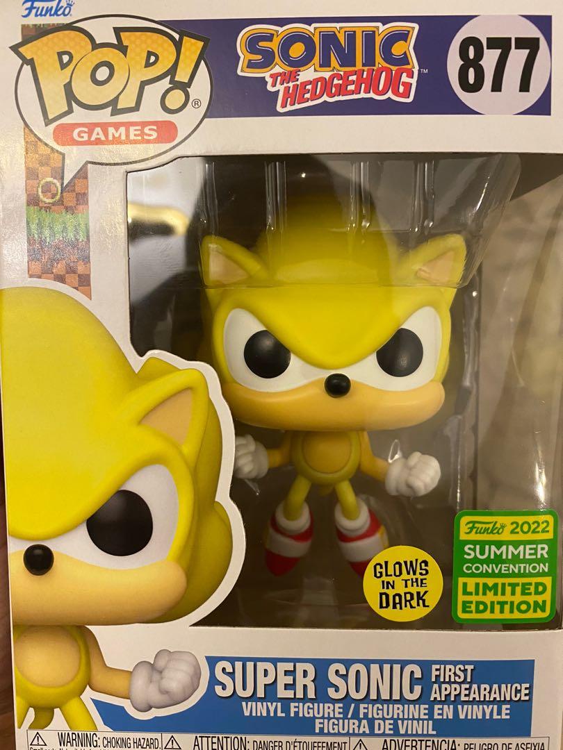 Funko Pop! Games: Sonic- Super Sonic First Appearance​ Vinyl Figure (2022  Summer Convention Limited Edition) 