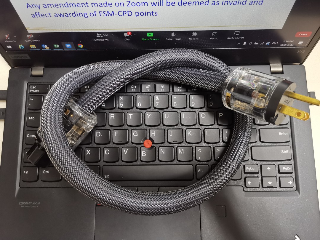 Furukawa Power Cable with Oyaide P029 & C029 Plug, Audio, Other Audio