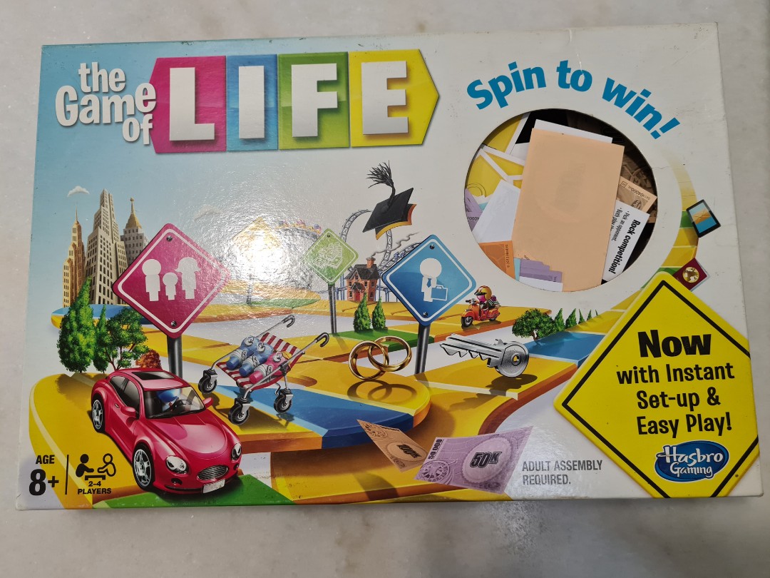 Game of Life Spin to Win Boardgame, Hobbies & Toys, Toys & Games on