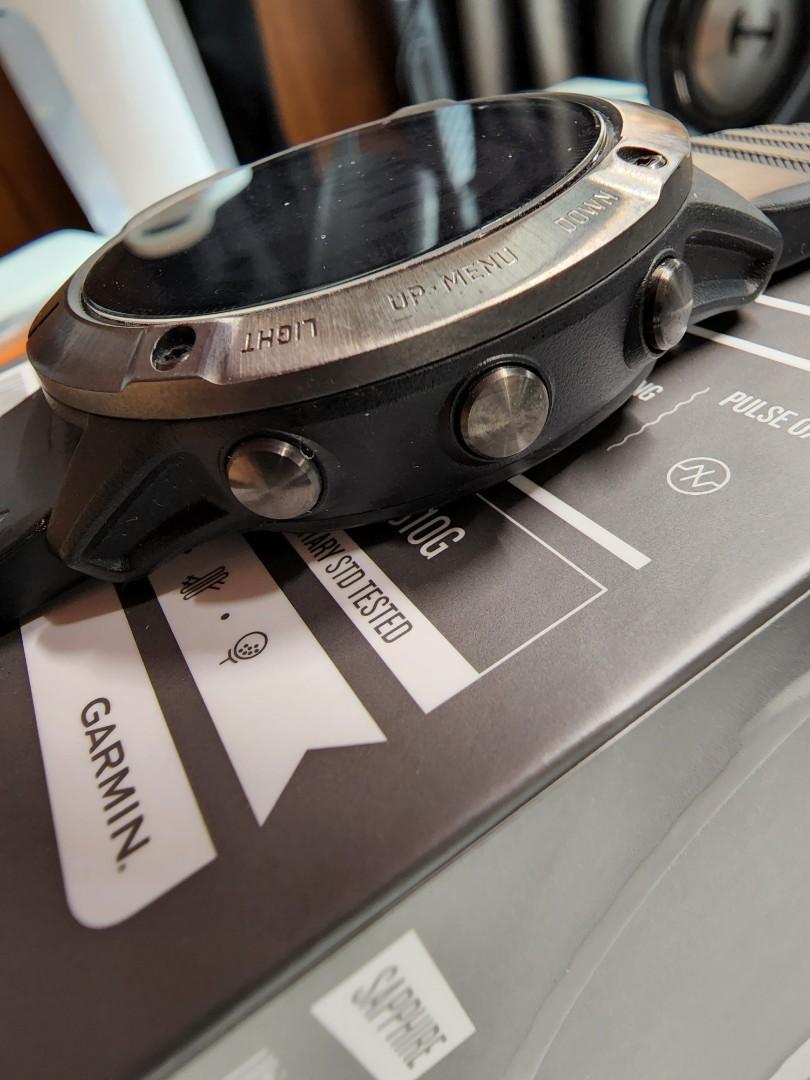 Garmin fenix 6x plus sapphire top