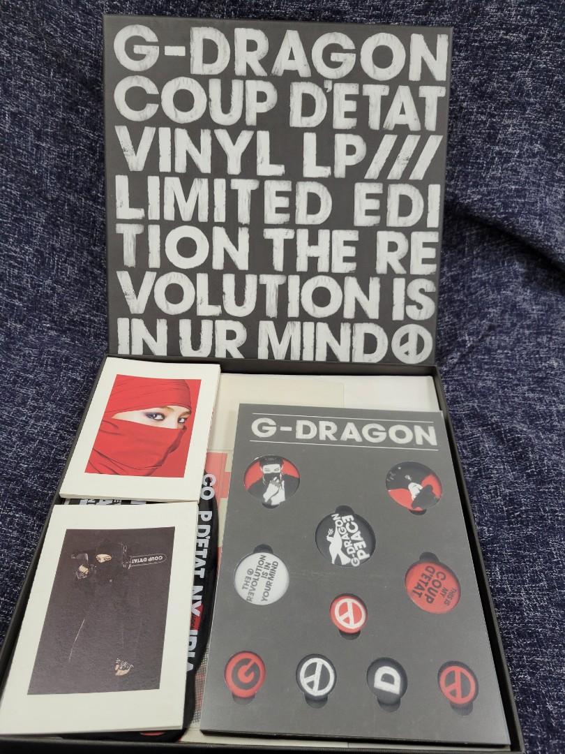 G-DRAGON COUP D'ETAT VINYL LP, 興趣及遊戲, 音樂、樂器& 配件, 音樂 