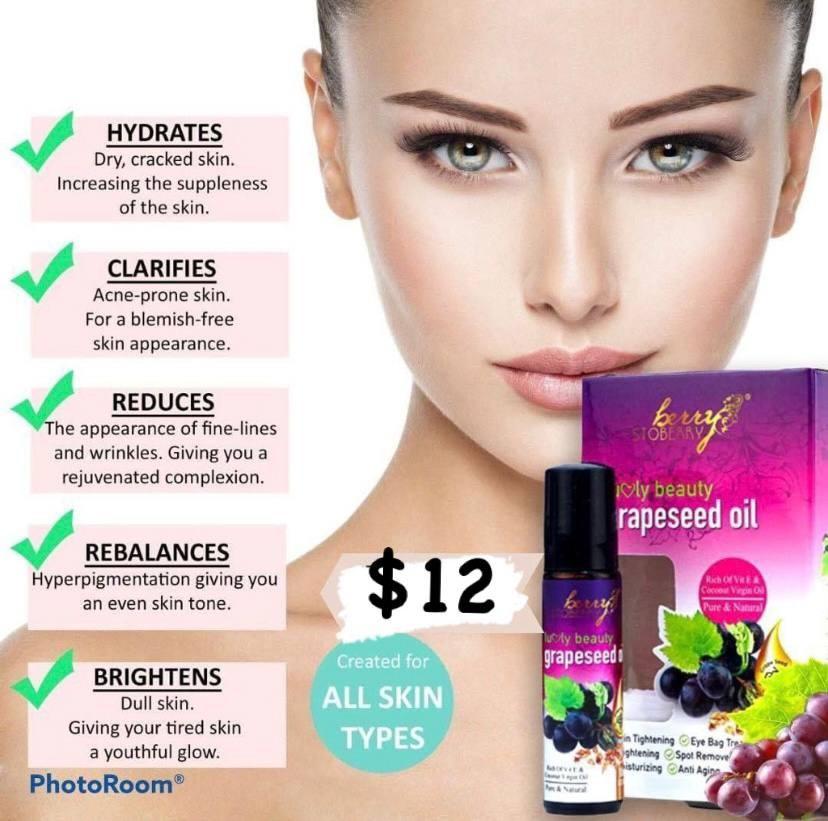 Grapeseed Oil Luvly Beauty, Beauty & Personal Care, Face, Face Care on