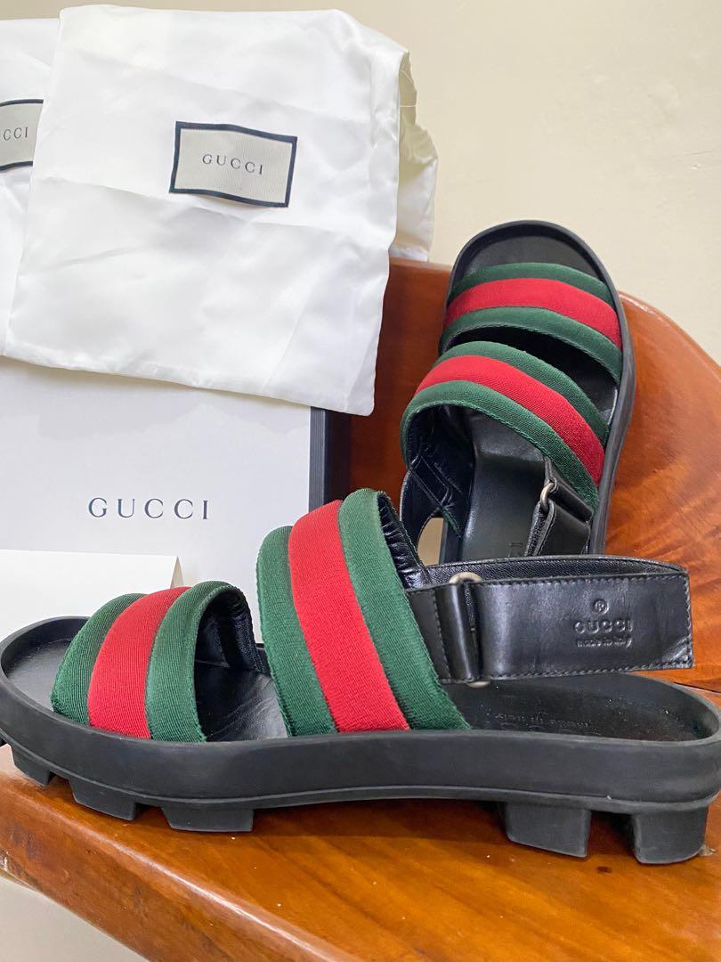 Gucci Black GG Sandals Gucci