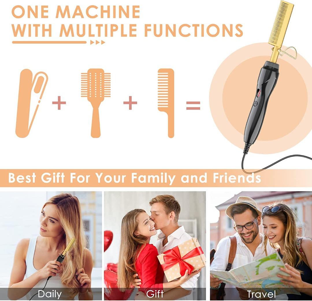 Electric straightening comb afro hair cheap