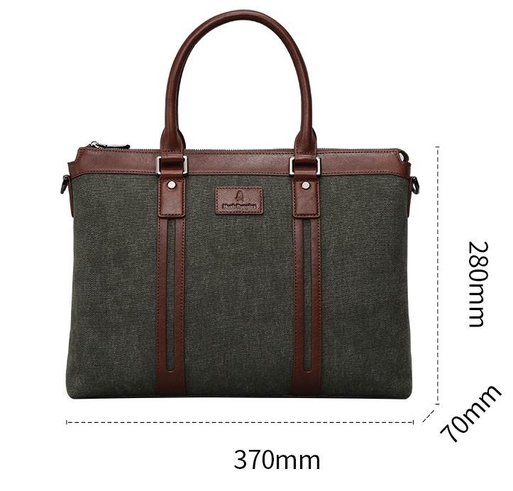 Hush Puppies 2022JUL Army Green Briefcase for men, Men's Fashion