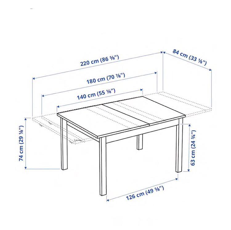 Ikea Bjursta Extendable Table