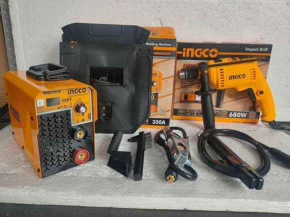 Ingco Welding Machine 350A With Free Ingco Impact Drill 680W