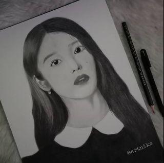 IU Portrait Drawing | Kpop