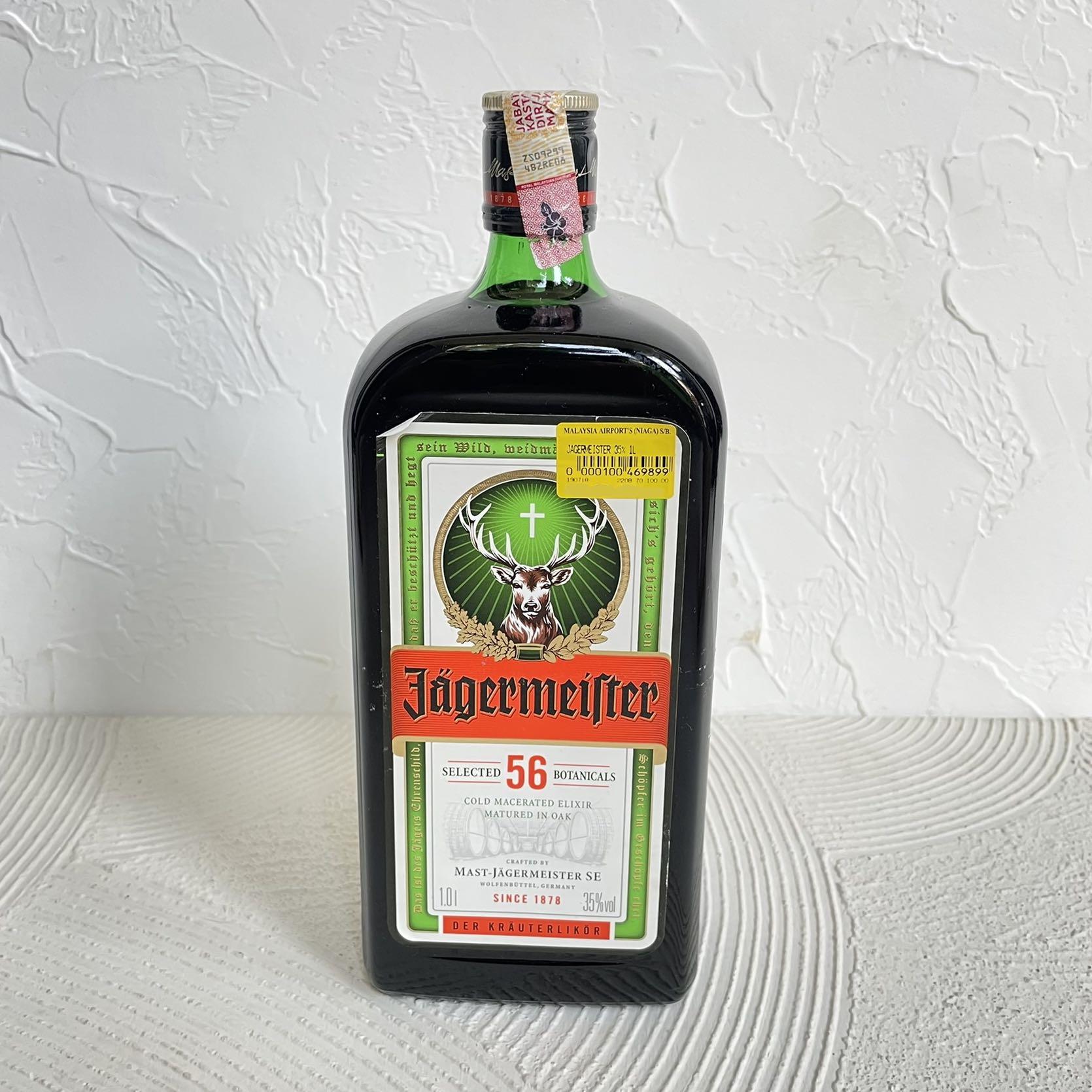 Jagermeister 1000ml / 1 Liter / 1L, Makanan & Minuman, Minuman Tidak ...