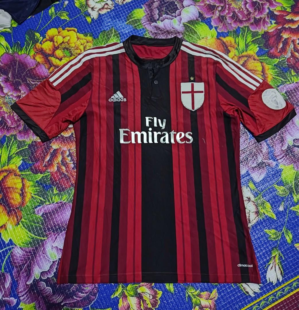 Ac milan hot sale fly emirates jersey
