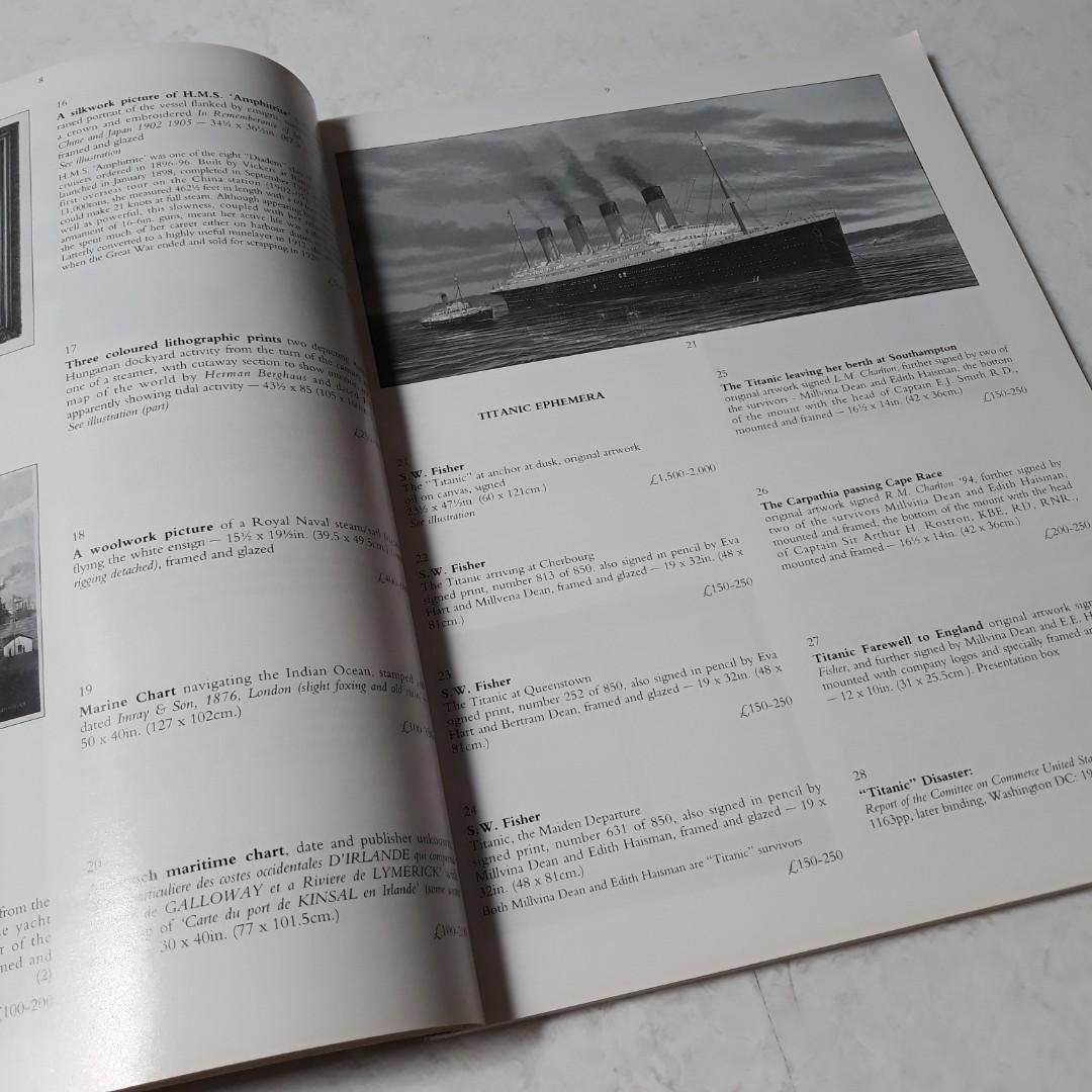 Katalog Lelang Christie's MARITIME (1997), Buku & Alat Tulis, Buku di