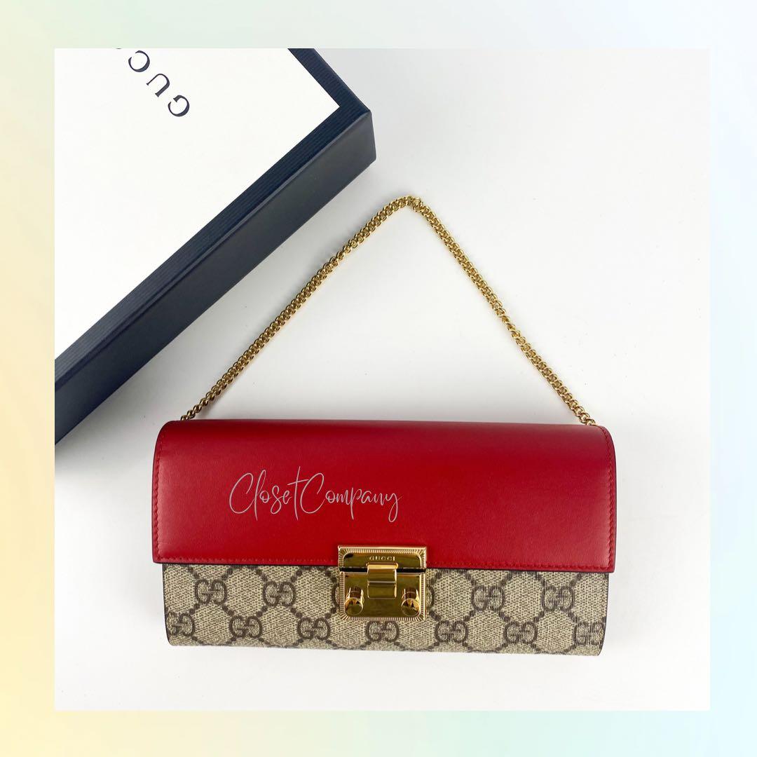 Gucci padlock continental top wallet