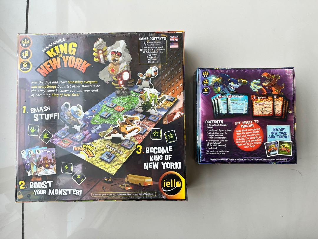 King of New York Board Game + Power Up! (ORIGINAL), Hobbies & Toys