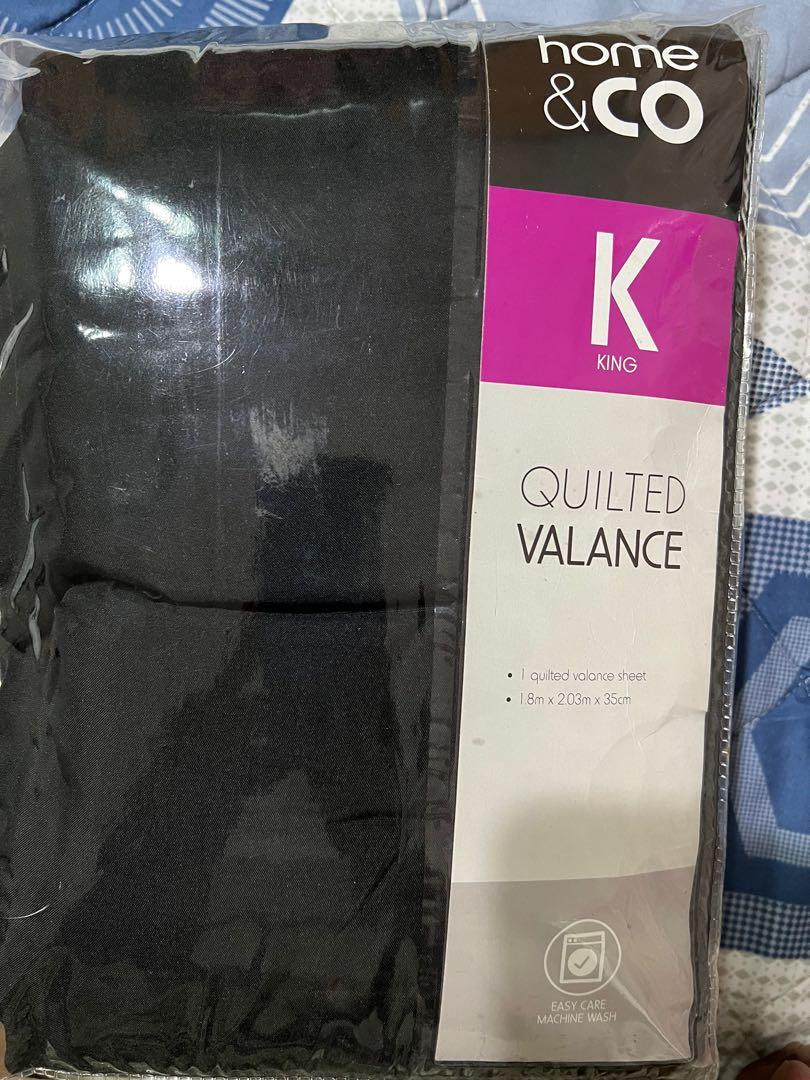 King Quilted Valance, Furniture & Home Living, Bedding & Towels on