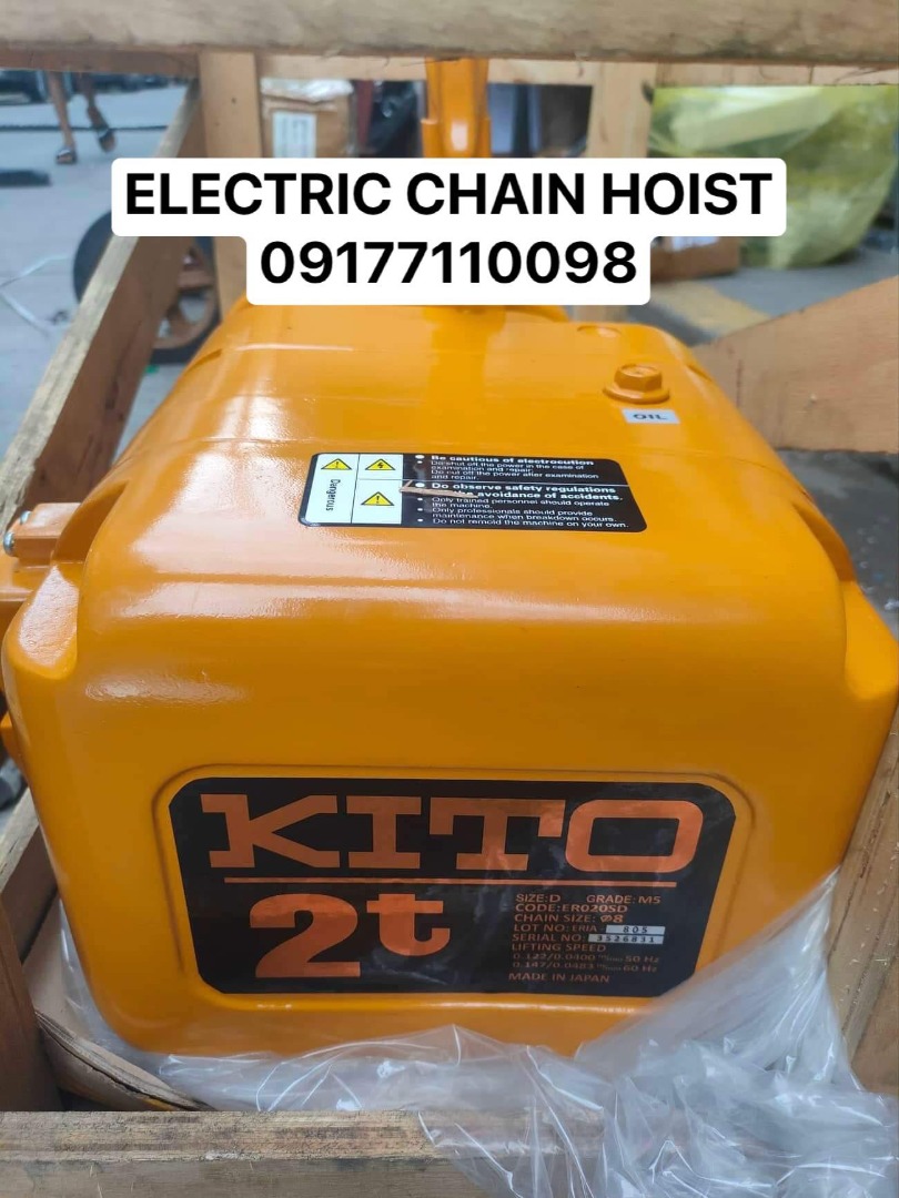 Kito Electric Chain Hoist, Commercial & Industrial, Construction Tools