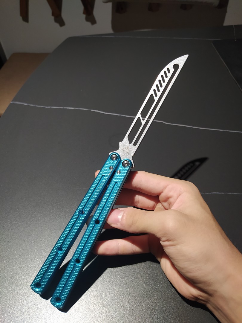 Krake Raken Kraken Armed Shark Balisong Butterfly Knife Trainer Clone