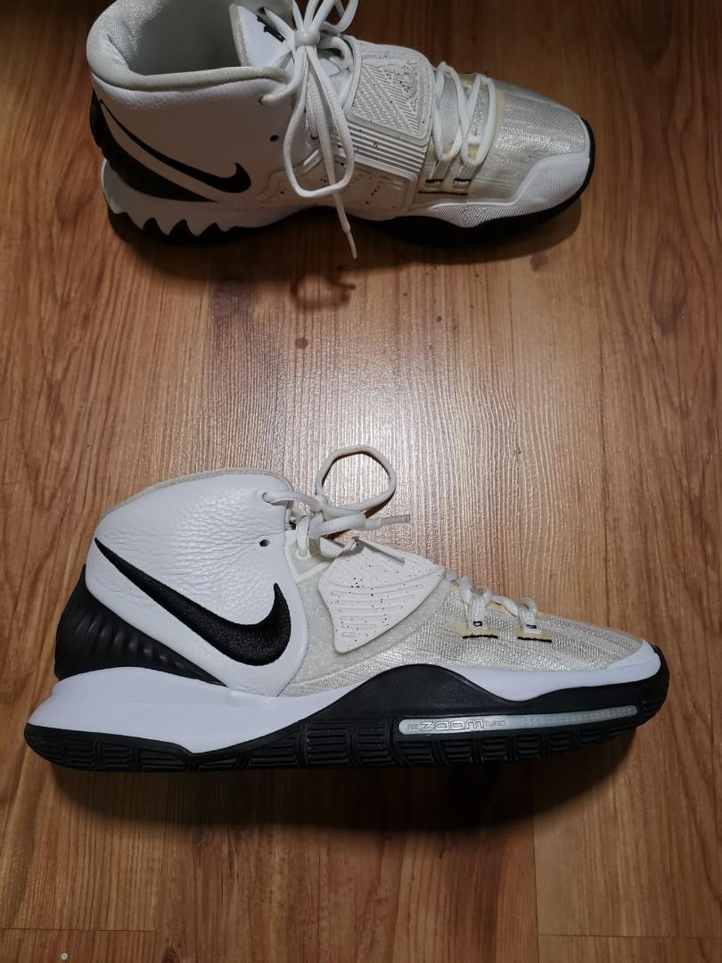 kyrie 6 white black