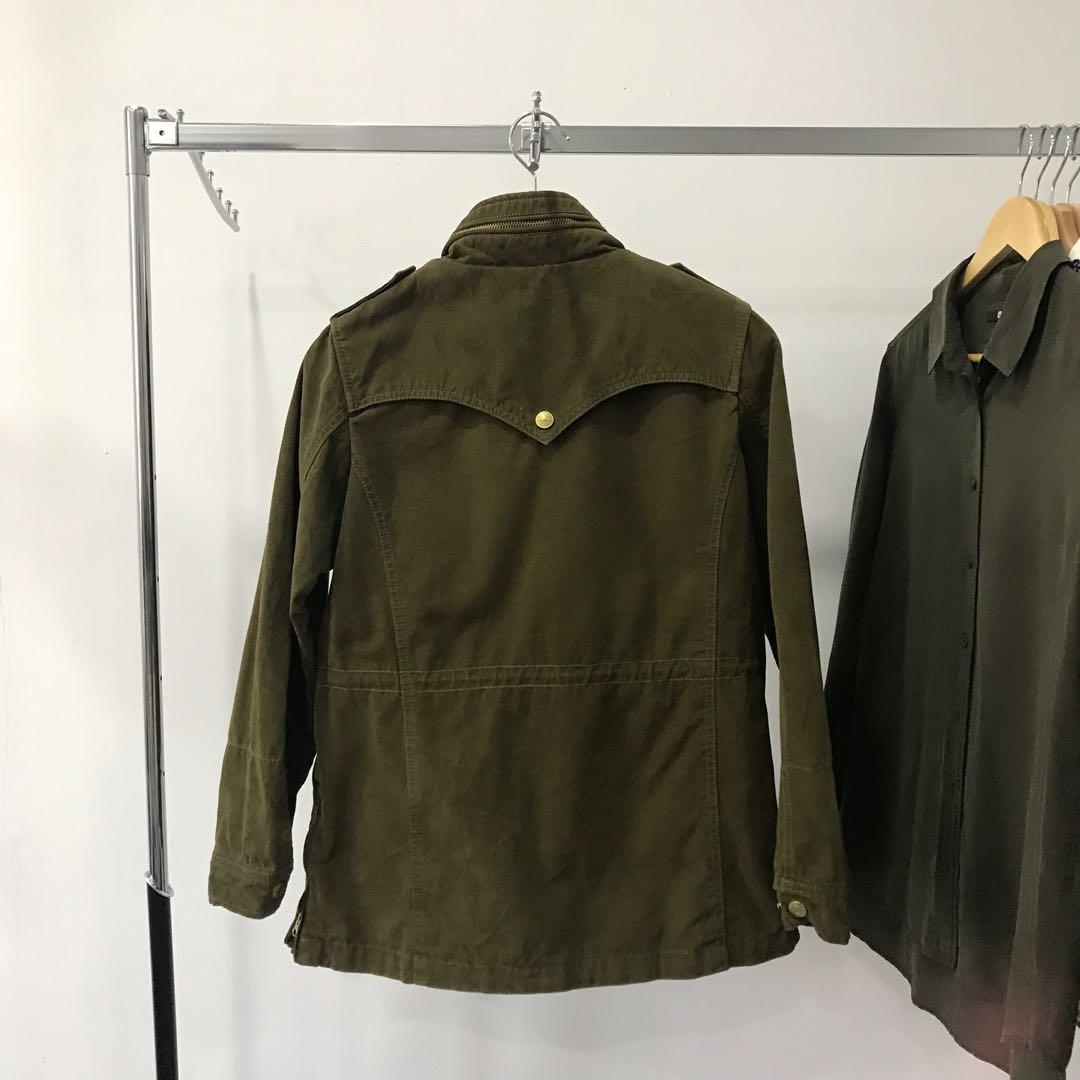 Levis army store green jacket womens